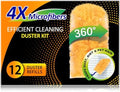 Recargas de Plumero Desechables 12 Piezas y 1 Mango 360° para Superficies Múltiples, Compatible con Swiffer Dusters, Ideal para Limpieza - imagen 1