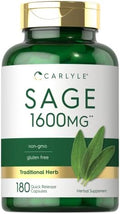 Suplemento Carlyle Sage | 180 Cápsulas | Alta Potencia | Sin OGM, Sin Gluten - imagen 1