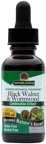 Extracto Líquido de Nogal Negro y Ajenjo Natures Answer 1 oz (30 mL) 200 mg, Promueve la Digestión, Glicerina Vegetal y Agua Purificada - imagen 1