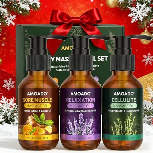 Aceite de Masaje para Terapia, Aceites para Músculos Adoloridos – 10.5oz, Aceite de Árnica, Eucalipto Anticelulitis, Aceites Esenciales de Lavanda, - imagen 5
