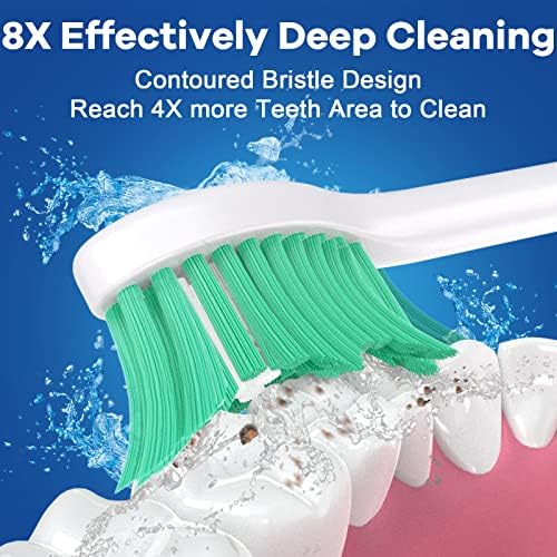 Cabezas de Cepillo BrightDeal para Philips Sonicare Essence Elite Advance Xtreme CleanCare E-Series, Reemplazo HX7022/66 HX7023 HX7001, 6 Piezas con - imagen 4