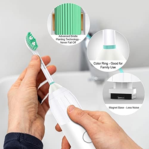 Cabezas de Cepillo BrightDeal para Philips Sonicare Essence Elite Advance Xtreme CleanCare E-Series, Reemplazo HX7022/66 HX7023 HX7001, 6 Piezas con - imagen 7