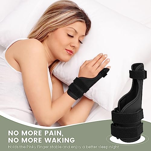 Férula para Dedo Meñique EDNYZAKRN, Soporte para Dedo en Gatillo, Férula de Muñeca para Artritis y Tendinitis - imagen 2