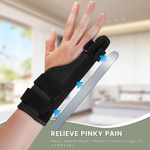 Férula para Dedo Meñique EDNYZAKRN, Soporte para Dedo en Gatillo, Férula de Muñeca para Artritis y Tendinitis - imagen 3