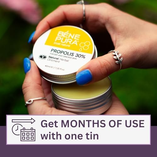 Ungüento BenePura con Propóleos - Crema Natural Antipicazón con 30% Propóleos - Alivio para Picazón y Erupciones - Crema Hidratante para Piel Seca y - imagen 6