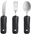 Utensilios Adaptativos YPC, Cubiertos de Fácil Agarre, Juego de 3 Piezas: Tenedor, Cuchara y Cuchillo para Adultos, Personas Mayores y con Temblor - imagen 1