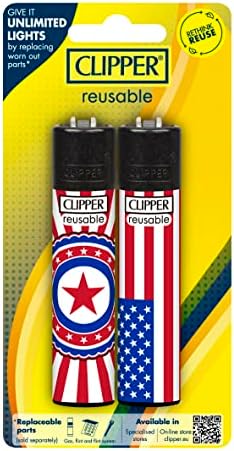 Clipper - Encendedores Reutilizables Clásicos Grandes - Paquete de 16 Encendedores Premium Recargables - Diseños Variados - Reemplaza Butano, Yesca y - imagen 4