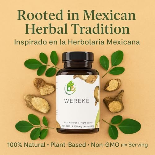 Wereke (Raíz de Wereque) – 90 Cápsulas Veganas, 1500 mg por Porción – Suplemento Herbal 100% Natural – Calidad Premium, No GMO, a Base de Plantas – - imagen 2