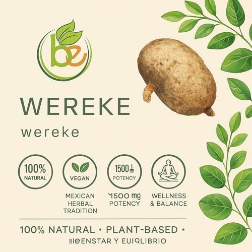 Wereke (Raíz de Wereque) – 90 Cápsulas Veganas, 1500 mg por Porción – Suplemento Herbal 100% Natural – Calidad Premium, No GMO, a Base de Plantas – - imagen 5