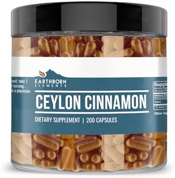 Cápsulas de Canela de Ceilán Earthborn Elements 200 Piezas, Pura y Sin Aditivos - imagen 1