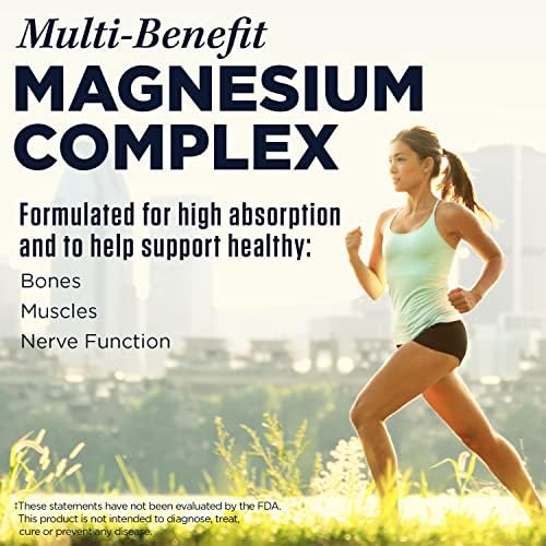 Suplemento KAL Complejo de Magnesio de Triple Fuente - Citrato, Malato y Óxido para Hombres y Mujeres, Liberación Prolongada para Corazón, Huesos, - imagen 3