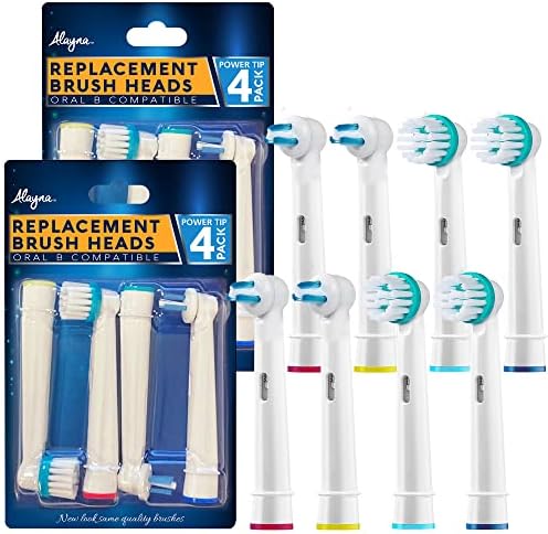 Cabezas de Cepillo de Repuesto para Oral-B Braun Professional Ortho y Kit Power Tip - Paquete de 8, Compatible con Cepillos Eléctricos Oral-B Pro - imagen 2