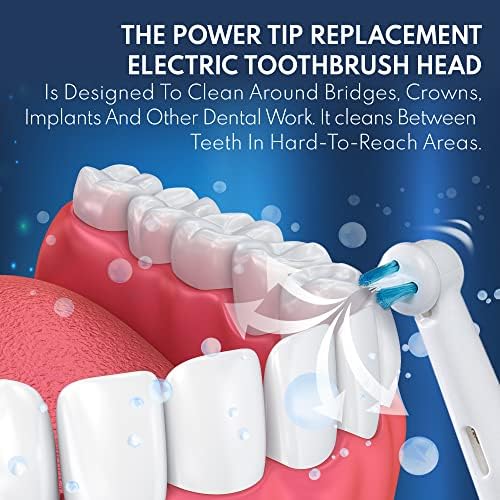 Cabezas de Cepillo de Repuesto para Oral-B Braun Professional Ortho y Kit Power Tip - Paquete de 8, Compatible con Cepillos Eléctricos Oral-B Pro - imagen 4