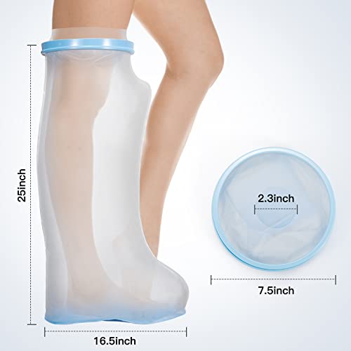 Cubierta Impermeable para Yeso de Pierna TANGKA para Ducha con Base Antideslizante Mejorada, Protector Sellado Reutilizable para Mantener Vendajes - imagen 3