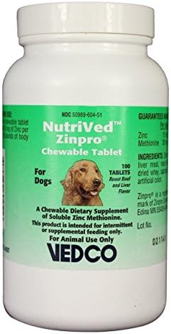 Tabletas Masticables NutriVed ZinPro para Perros (100 piezas) - imagen 1