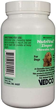 Tabletas Masticables NutriVed ZinPro para Perros (100 piezas) - imagen 3