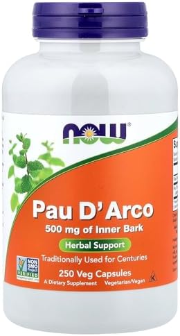 Now Foods PAU D' Arco 500 mg, 250 Cápsulas Veganas - imagen 1