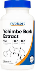 Nutricost Extracto de Corteza de Yohimbe 450mg (9mg de Alcaloides Yohimbina), 120 Cápsulas - Extra Fuerte, Libre de Gluten, No Transgénico - imagen 1