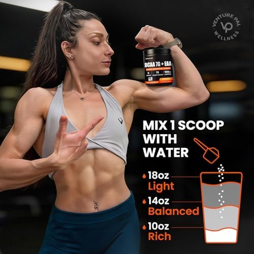 Venture Pal Polvo BCAA + EAA Sin Azúcar 7g | Apoya Recuperación Muscular, Crecimiento, Fuerza y Resistencia – 9 Aminoácidos Esenciales con - imagen 4