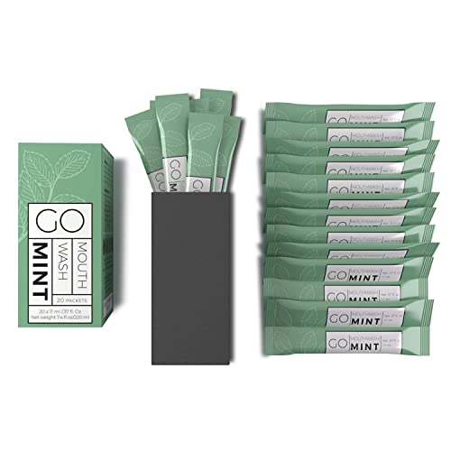 Paquete de Enjuague Bucal GO Travel Size – Sachets individuales para aliento fresco - Aprobados por TSA - Diseño inteligente para reducir el - imagen 1