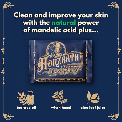 Toallitas Corporales Horzbath BIG Individuales - 12 x 12 Toallitas de Ducha Extra Grandes para Hombres y Mujeres - 10 Paquetes para Gimnasio, Camping - imagen 3