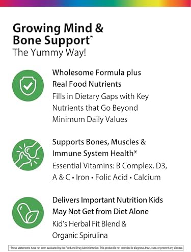 Rainbow Light Kids One + Multivitamínico | 50 Tabletas Masticables | Con Hierro y Probióticos Amigables para el Estómago | Sabor Fruta Punch | - imagen 4