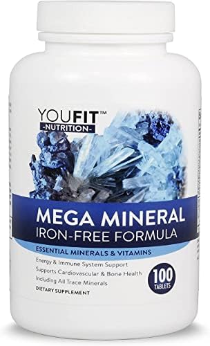 Suplemento Mega Minerals de Youfit Nutrition | Minerales Traza | Fórmula Premium para Salud Inmunológica | Sin Hierro | Todo en Uno | 1000mg Calcio - imagen 1