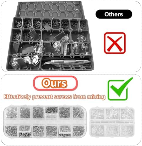 Kit de Reparación de Gafas con Tornillos, Mini Kit de Reparación, Incluye Almohadillas de Silicón, Pinzas y Destornillador para Gafas y Lentes de Sol - imagen 4