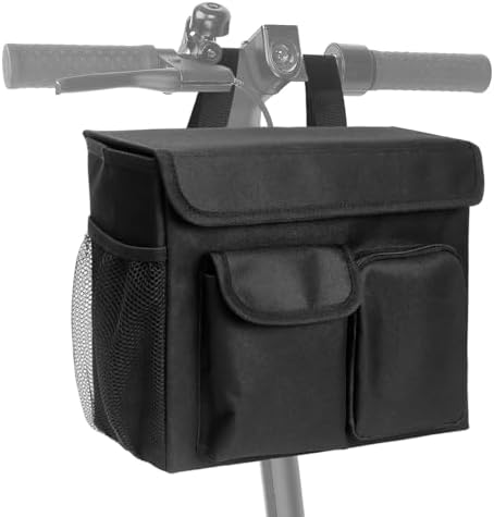 Bolsa para Scooter de Movilidad, Cesta para Scooter Eléctrico, Cesta para Scooter de Rodilla, Caddy con Bolsillo para Laptop de 14 Pulgadas y 2 - imagen 1
