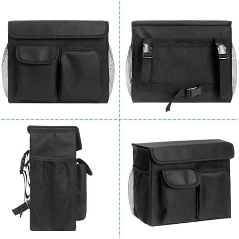 Bolsa para Scooter de Movilidad, Cesta para Scooter Eléctrico, Cesta para Scooter de Rodilla, Caddy con Bolsillo para Laptop de 14 Pulgadas y 2 - imagen 5