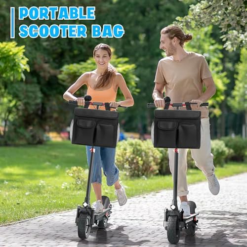 Bolsa para Scooter de Movilidad, Cesta para Scooter Eléctrico, Cesta para Scooter de Rodilla, Caddy con Bolsillo para Laptop de 14 Pulgadas y 2 - imagen 6