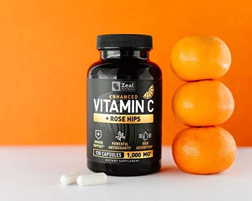 Vitamina C con Rosa Mosqueta 1000mg - Suplemento de Ácido Ascórbico - Cápsulas de Alta Dosis para Apoyo Inmunológico - 120 Cápsulas - imagen 6