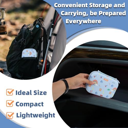 Kit de ros Auxilios RAINLOS Pequeño para Casa, Auto, Viajes, Camping y Niños, Mini Kit Médico Portátil Ideal para Bolsa, Mochila y Más - imagen 4