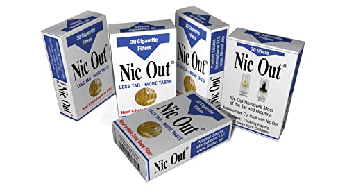 Filtros de Cigarrillos Nic-Out - Elimina el alquitrán sin perder el sabor - Filtros reutilizables para cigarrillos regulares y ligeros, 5 paquetes, - imagen 1