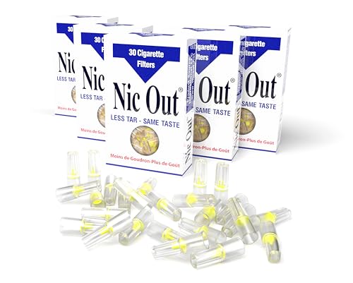 Filtros de Cigarrillos Nic-Out - Elimina el alquitrán sin perder el sabor - Filtros reutilizables para cigarrillos regulares y ligeros, 5 paquetes, - imagen 2