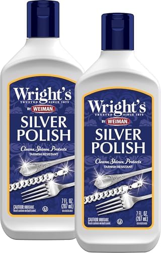 Limpiador y Pulidor de Plata Wright's - Paquete de 2 de 7 Onzas - Sin Amoníaco - Ideal para Plata, Joyería y Plata Antigua - imagen 1