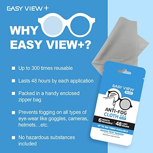 Paño de Microfibra EASY VIEW+ Antivaho - Para Lentes, Gafas, Casco de Motocicleta y Lentes de Cámara - imagen 2