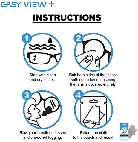 Paño de Microfibra EASY VIEW+ Antivaho - Para Lentes, Gafas, Casco de Motocicleta y Lentes de Cámara - imagen 3