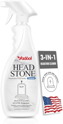 Limpiador de Tumbas y Memoriales, Limpiador de Granito, Elimina Suciedad y Crecimiento Vegetal, Restaura el Brillo Natural, 10.14 Fl Oz - imagen 1