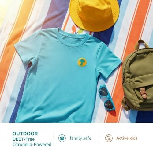 Parche Mosquito RiptGear - Paquete de 150 Stickers para Niños y Adultos, Parche Natural de Citronela, Adhiere a Cualquier Superficie - Sin DEET - imagen 6