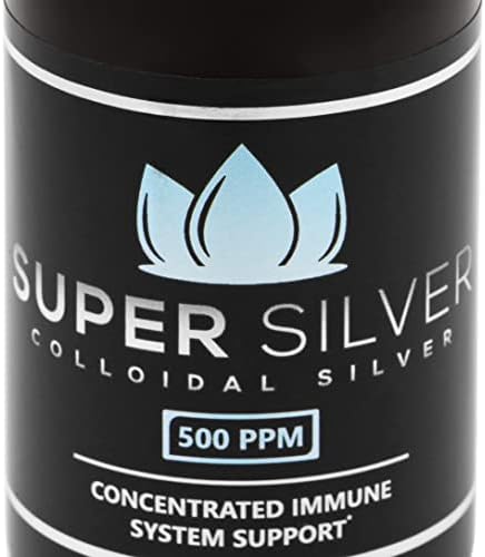Súper Plata 500 PPM - Botella de 2 Onzas con Gotero de Plata Coloidal - imagen 2