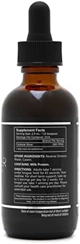 Súper Plata 500 PPM - Botella de 2 Onzas con Gotero de Plata Coloidal - imagen 3