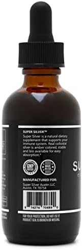 Súper Plata 500 PPM - Botella de 2 Onzas con Gotero de Plata Coloidal - imagen 4