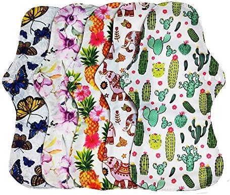 Set de 6 Almohadillas Menstruales Reutilizables de Bambú Orgánico, Impermeables, 5 Almohadillas para Flujo Abundante + 1 Bolsa Húmeda Mini - imagen 6