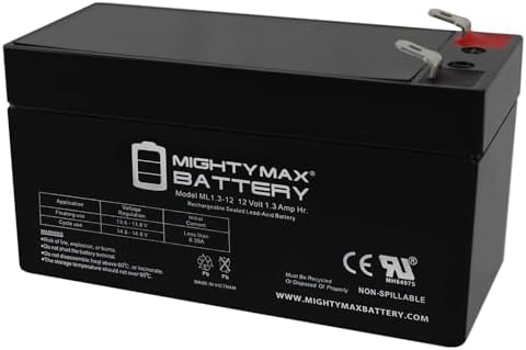 Batería de Respaldo Mighty Max 12V 1.3Ah para Puertas de Mascotas Power Pet de High Tech - imagen 1