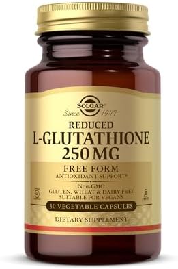 Solgar L-Glutatión Reducido 250 mg - 30 Cápsulas Vegetales - Soporte Antioxidante - No GMO, Vegano, Sin Gluten, Sin Lácteos, Kosher - 30 Porciones - imagen 1