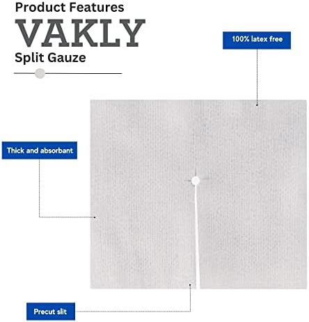 Gasa Estéril Vakly 2 x 2 6 Capas (Paquete de 140) – Esponjas Absorbentes No Tejidas con Corte Previo para Cuidado de IV y Traqueostomía - imagen 8