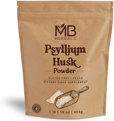 Psyllium Husk Powder MB Herbals 1 lb (16 oz) | Libre de Gluten, Vegano, No OGM | Polvo Fino Amigable con la Dieta Keto para Hornear, Batidos y - imagen 1