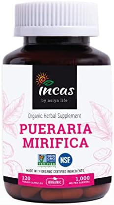 Cápsulas Veganas de Extracto de Raíz de Pueraria Mirifica Orgánica 1,000mg - Promueve la Salud Femenina - No GMO - De Tailandia - imagen 1