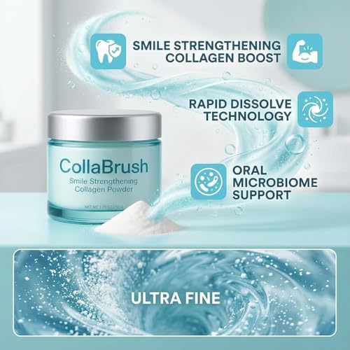 Collagum Smile Polvo de Colágeno Fortalecedor para Dientes - Pasta Dental con Hidroxiapatita, Cuidado de Encías y Esmalte, Sin Flúor, Fórmula Suave - imagen 5
